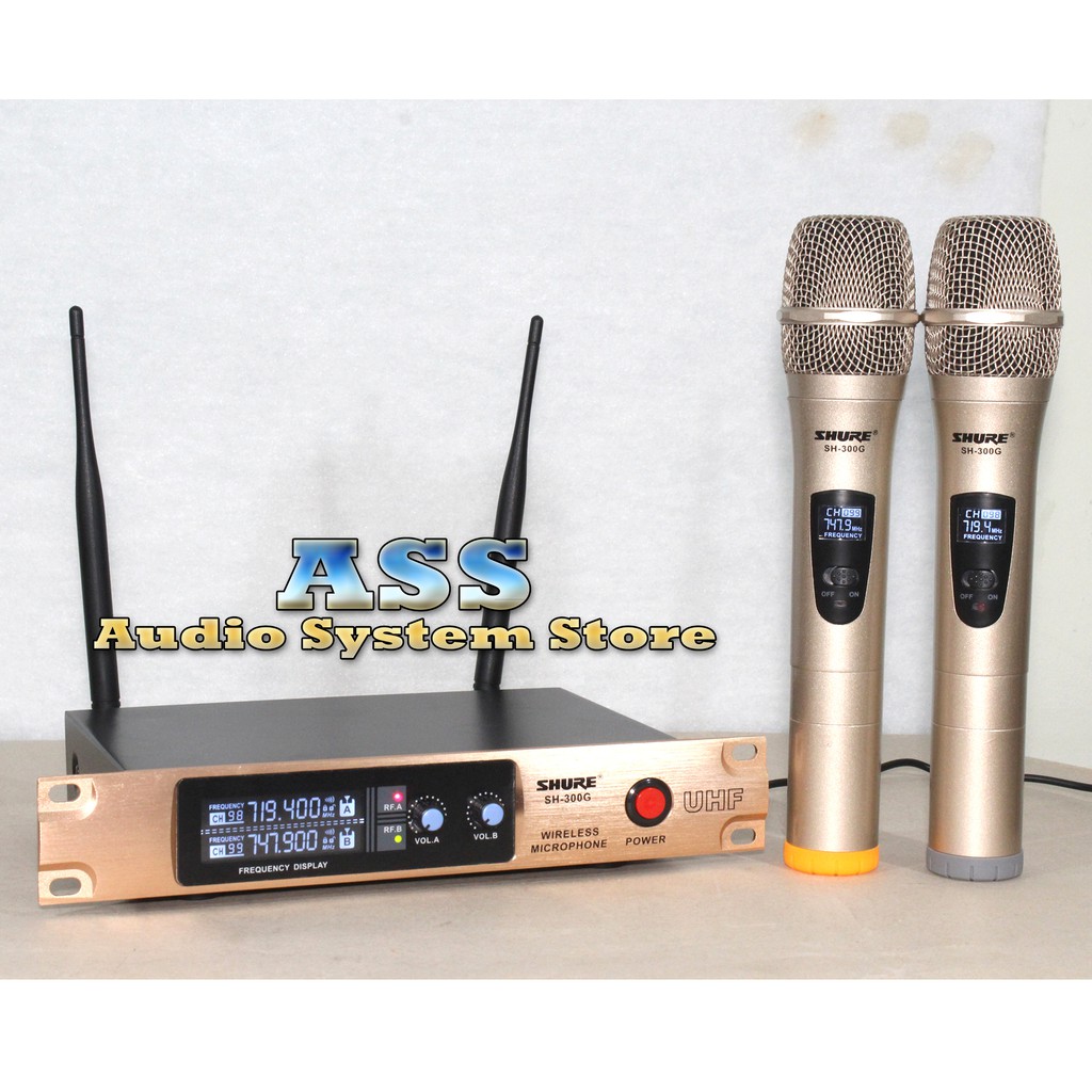 Mic Wireless SH 300 G / Microphone Wireless UHF SH-300 G / Mic SH - 300 G / Mic SH300 G