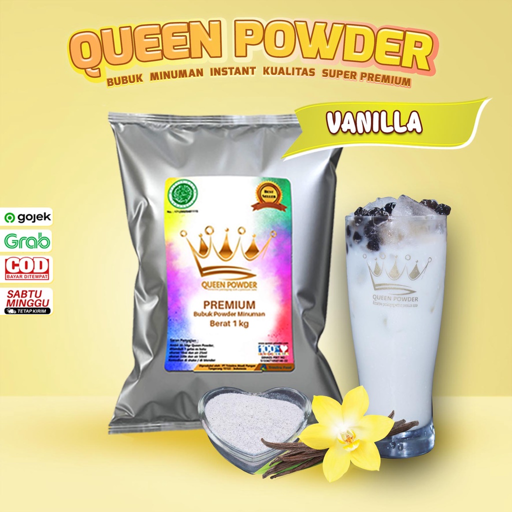 

Bubuk Minuman Queen Powder Premium Rasa Vanilla Original 1Kg