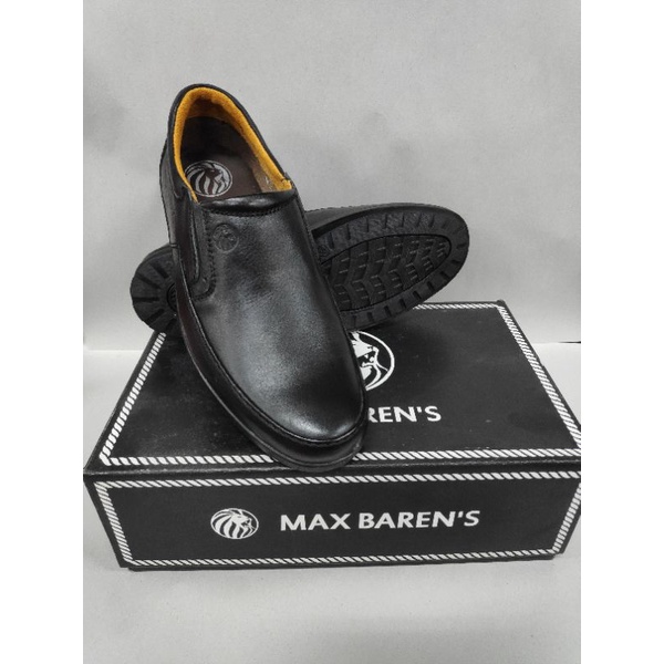 Sepatu Kulit Pria Max Baren's GM2821 Hitam