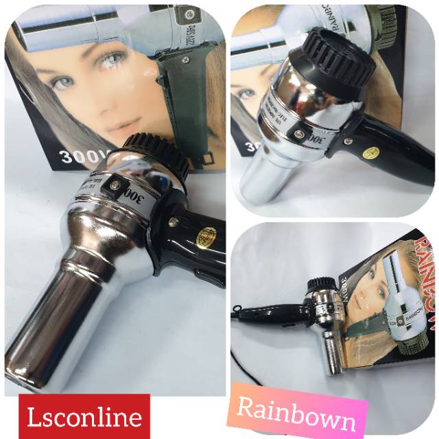 Hairdyer Rambut Rainbow 300W Murah bukan Hairdyer Murahan 02-025-rb