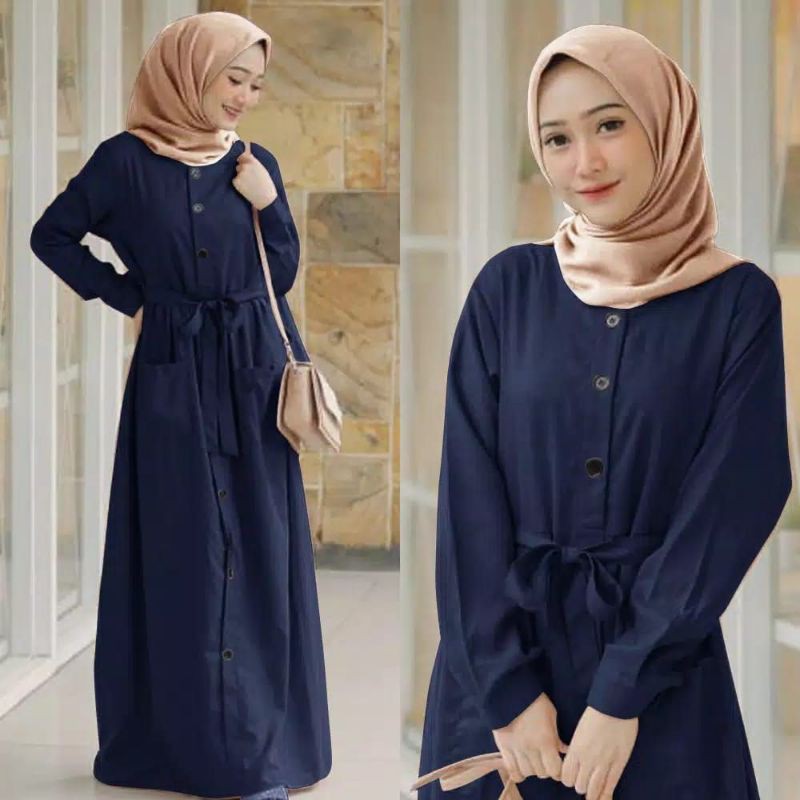 GAMIS POLOS LUNA / GAMIS OOTD ANGGUN