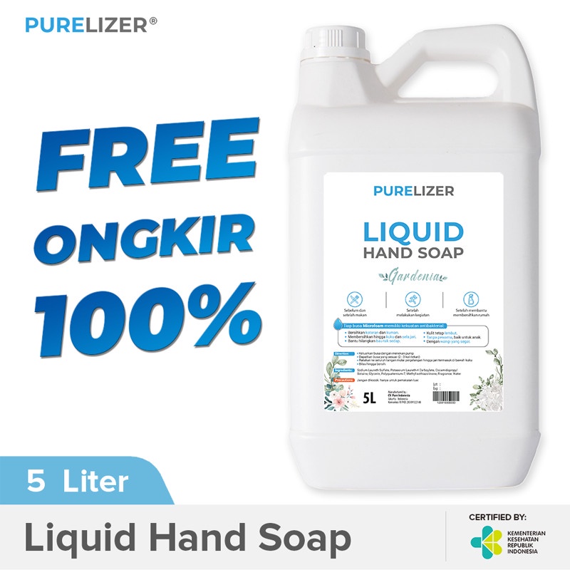 PURELIZER Liquid Hand Soap 5 Liter Sabun Cuci Tangan Hand Wash 5Liter