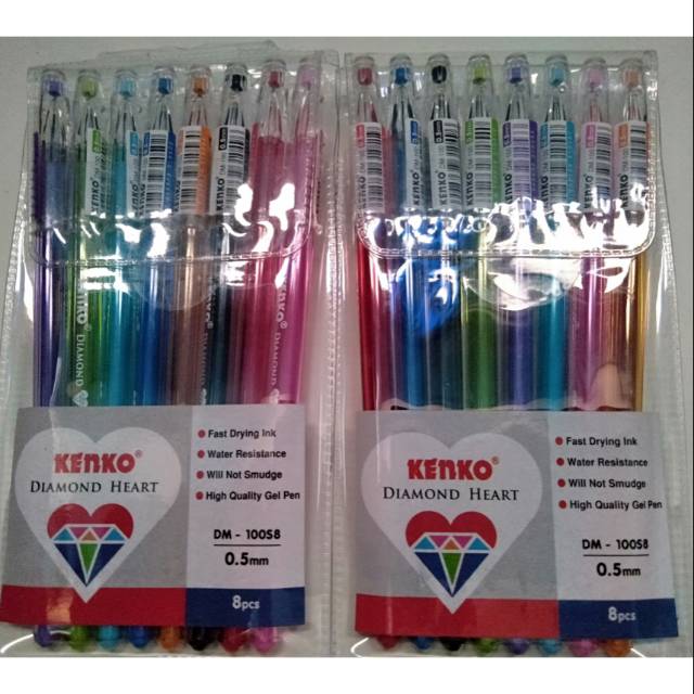 

Alat Tulis Pulpen Gel 8 Warna isi 8 pcs