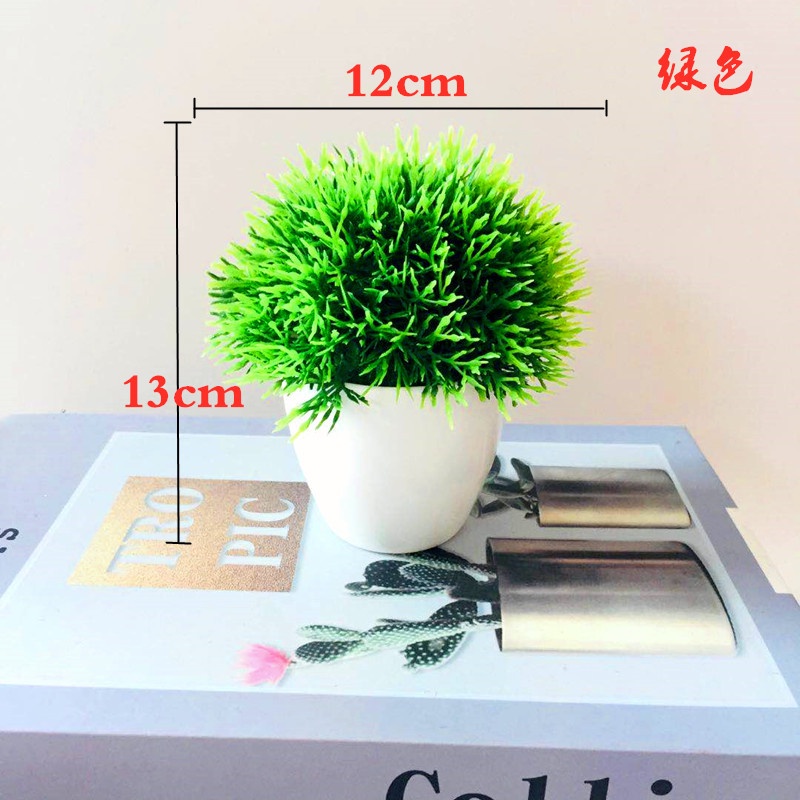 Satu7an PBP33 Tanaman Bunga Plastik Pot Tanaman Hias Bunga Stargrass Dekorasi Rumah Artificial-8