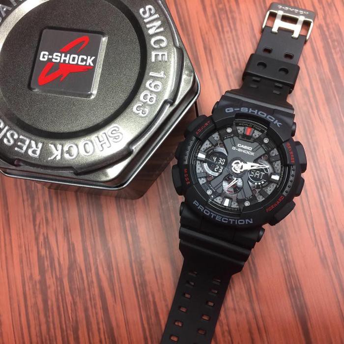 MURAH MERIAH JAM TANGAN PRIA CASIO G-SHOCK GA 120 BLACK RED ORIGINAL BM 