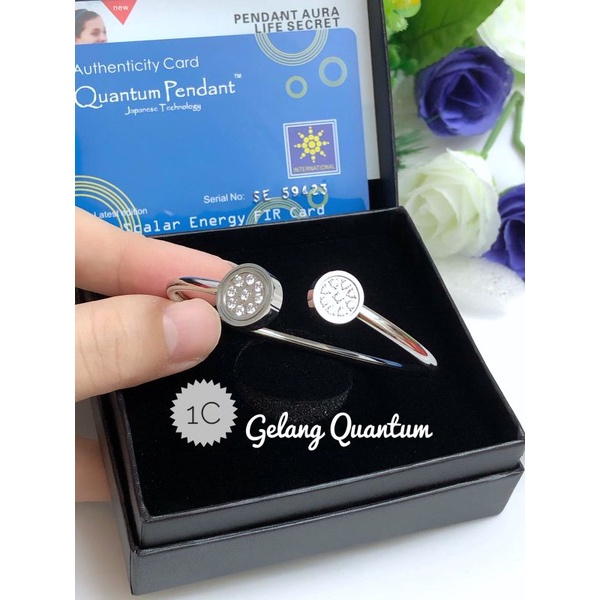 [Titanium] Gelang quantum / Gelang obat / gelang titanium obat quantum gold silver full diamond / ge