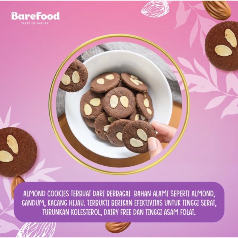 Almona Almond Cookies 90gr | Snack Cemilan Diet Sehat Dairy Free