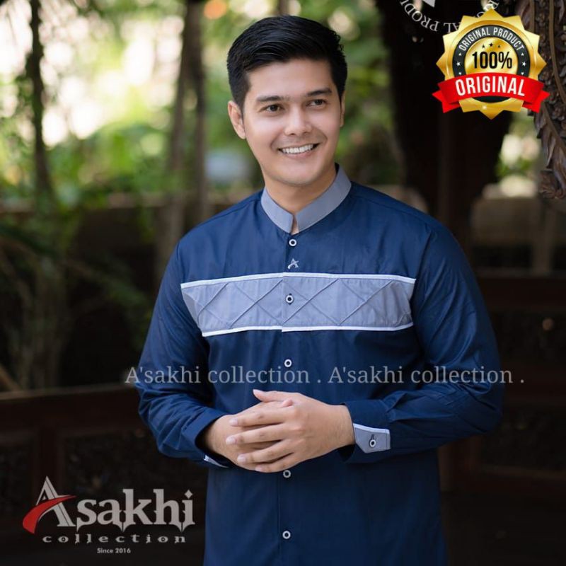 KEMEJA PRIA DEWASA Baju Koko PRIA Hadroh Lengan panjang Baju KokoDewasa Kombinasi Batik Original