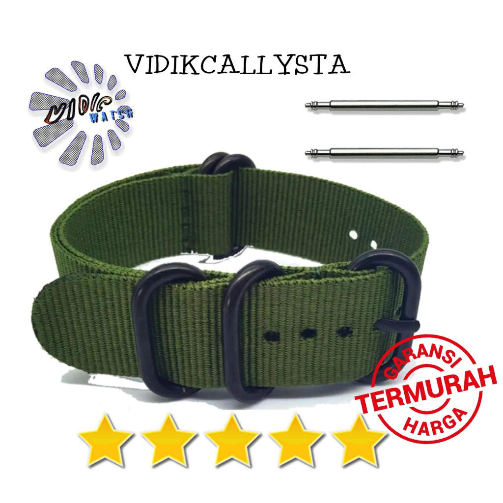 Nato Strao PVD Tali Jam tangan Nylon 20mm 18mm 22mm 24mm Limited edition Nato Zulu canvas