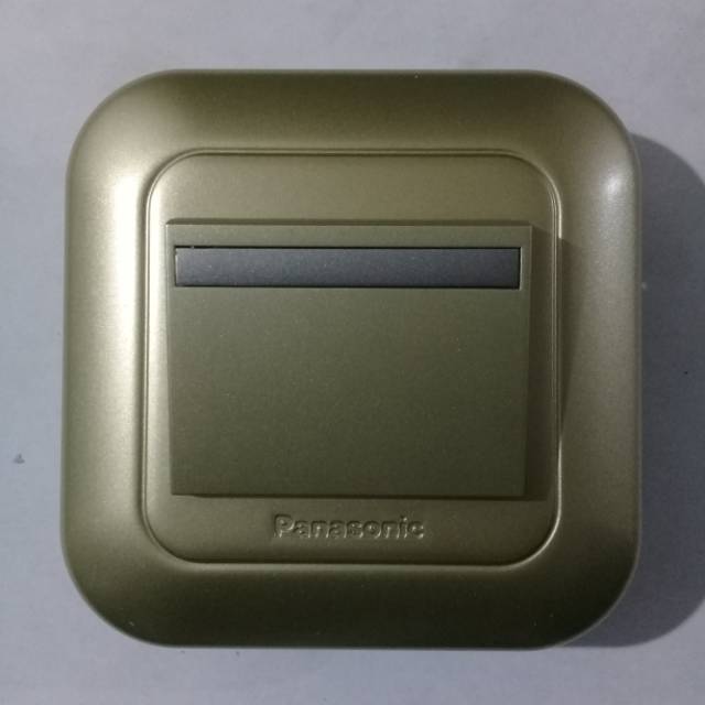 Saklar Hotel Tombol Besar (Gold) "PANASONIC"