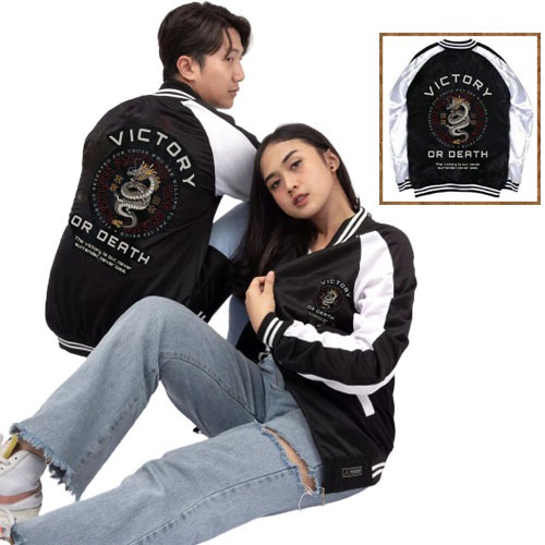 JAKET COUPLE SUKAJAN SAMURAI / JAKET BASEBALL COUPLE PASANGAN SUAMI ISTRI TERBARU 2022