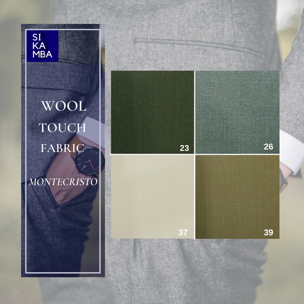 LUIZZI Bahan Kain Kemeja dan Celana Formal Meteran Lengkap ORIGINAL