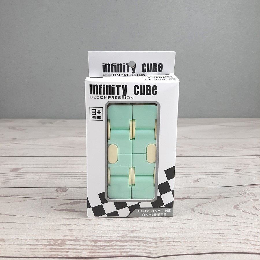 Mainan Anak Infinity Magic Cube Puzzle Children Toy - A-361 - Green