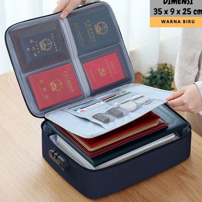 

Office & Stationery | Document Organizer | Document Storage Bag / Tas Penyimpanan Dokumen 3 Digit Pasword Import | Best Seller