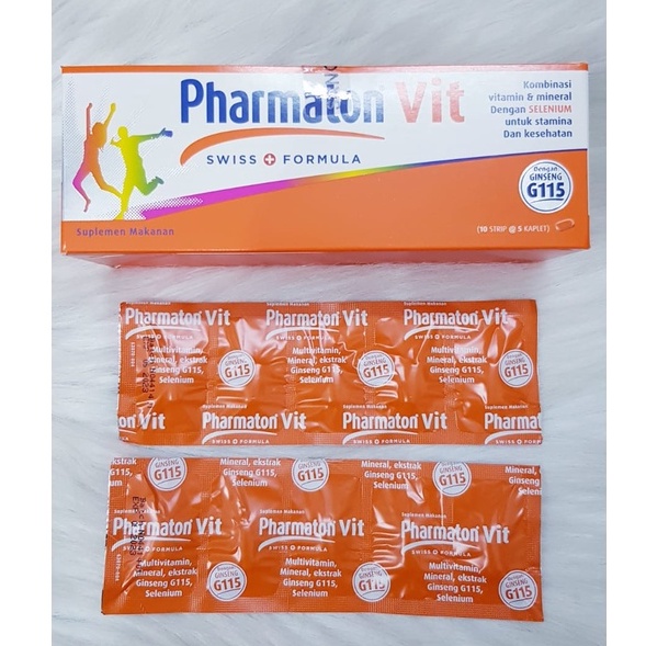 PHARMATON VIT 1 STRIP ISI 5 KAPLET