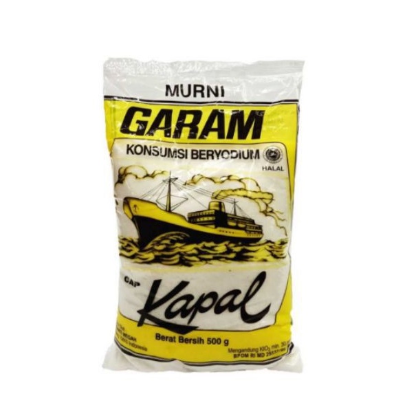 

Kapal Garam murni dan beryodium 500g