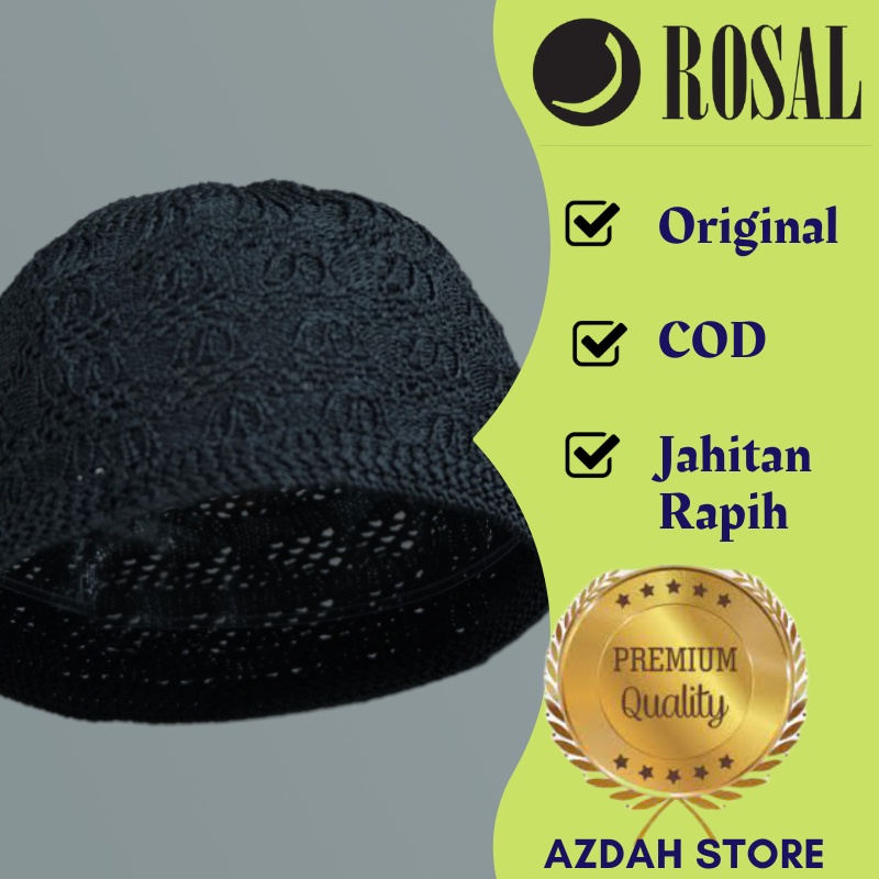 Peci muslim rajut turki mercan original ROSAL