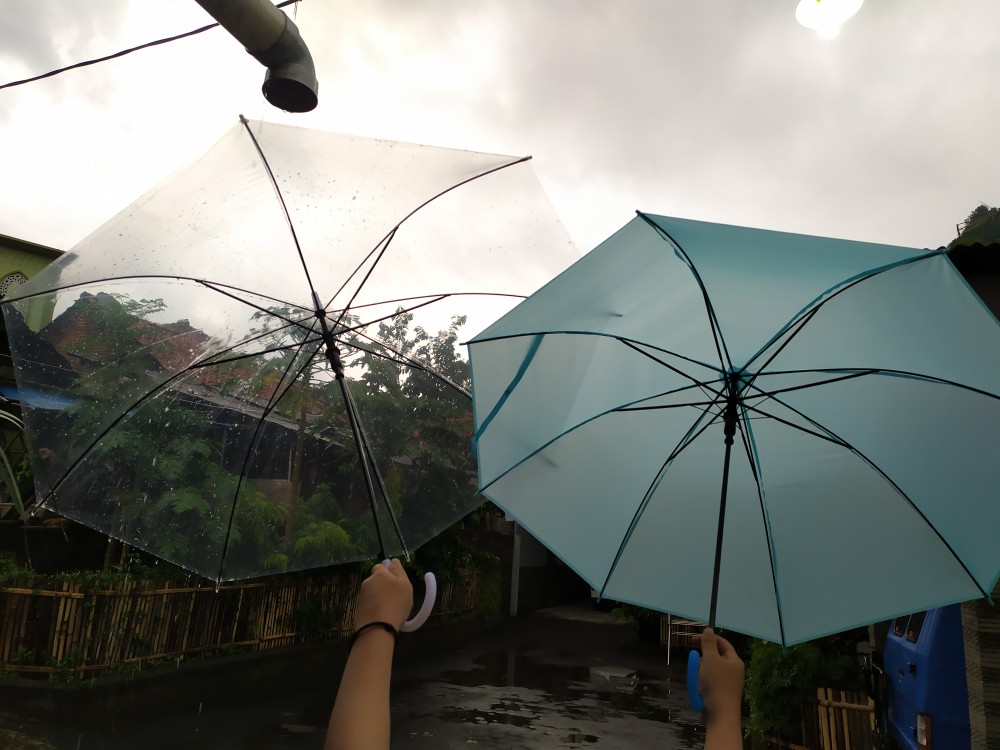 Payung Transparan Butek Mosa