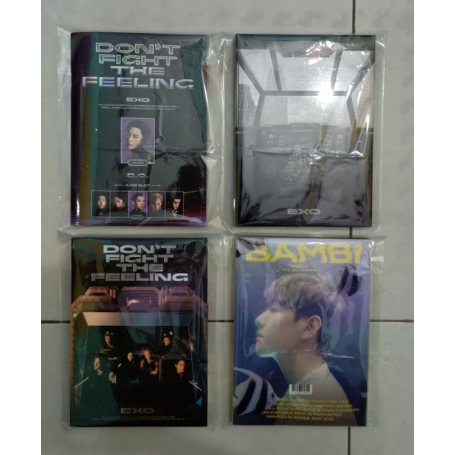 (READY STOK) ALBUM ONLY EXO DON'T FIGHT THE FEELING PB VER 1/VER 2/D.O. EXPANSION
