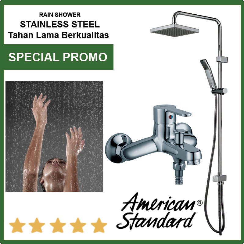 American standard Rain shower set 3 semburan harga super hemat