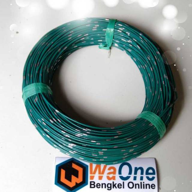 Hijau 20 Meter Kabel Body Bintik AVSS 0.5 mm Versi Bagus Kulit Padat