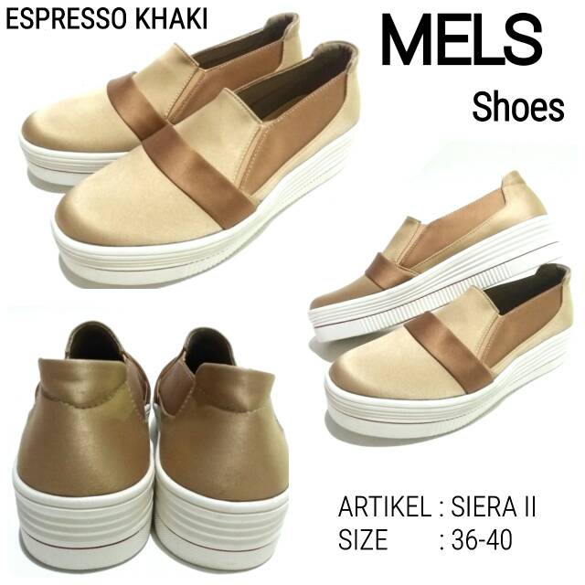 Sepatu fashion slip on wanita mels shoes siera II termurah