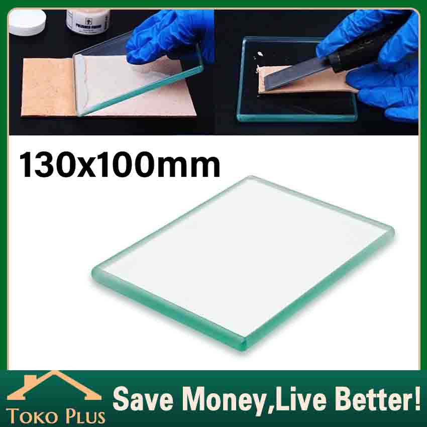 

Leather Craft Tempered Glass Plate Leather For Polish Thinning Glue DIY Tool Board Burnisher Leather Craft Yools