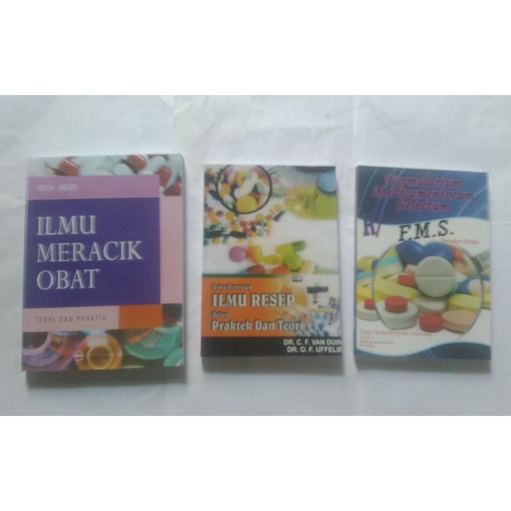 3 buku paket farmasi imo, ilres, fms