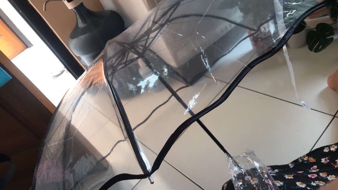 Tabasa Payung Lipat Transparan Bening