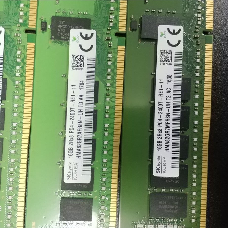 Memory ram  Server 16gb DDR4-2400T RE1 For Xeon E5 series Hp, dell bergaransi