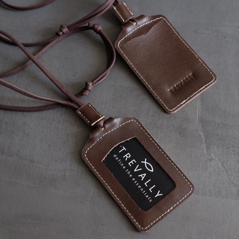 

TEMPAT ID CARD KULIT ASLI COKLAT brown id card holder