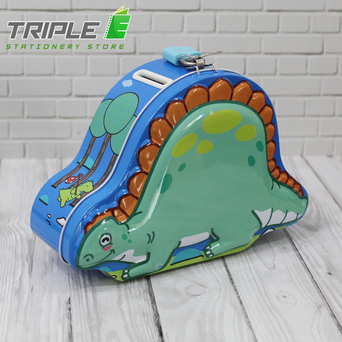 Celengan Kaleng / Saving Box Dino Lucu Dan Imut 002