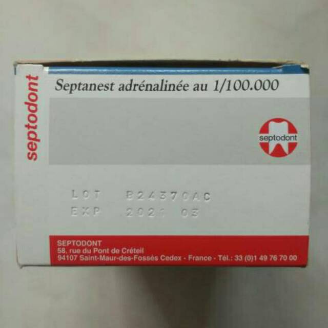 Septanest 4% carpule citoject