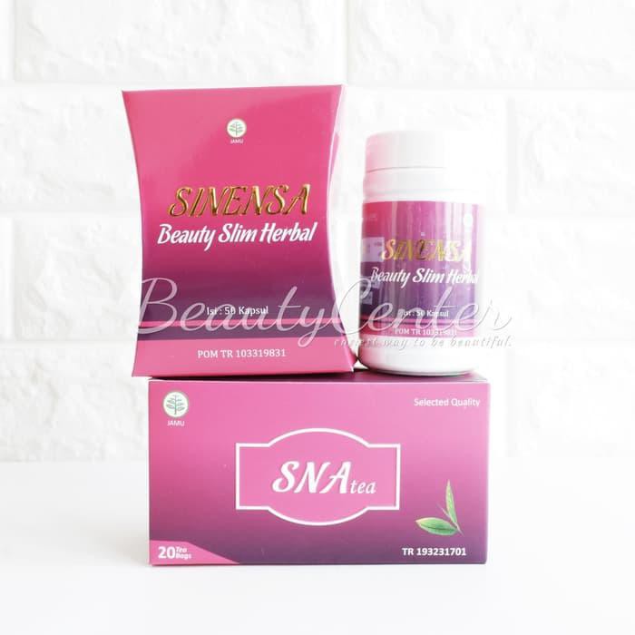 Promo SINENSA KAPSUL & TEA PAKET SINENSA BEAUTY SLIM HERBAL & GREEN TEA Diskon