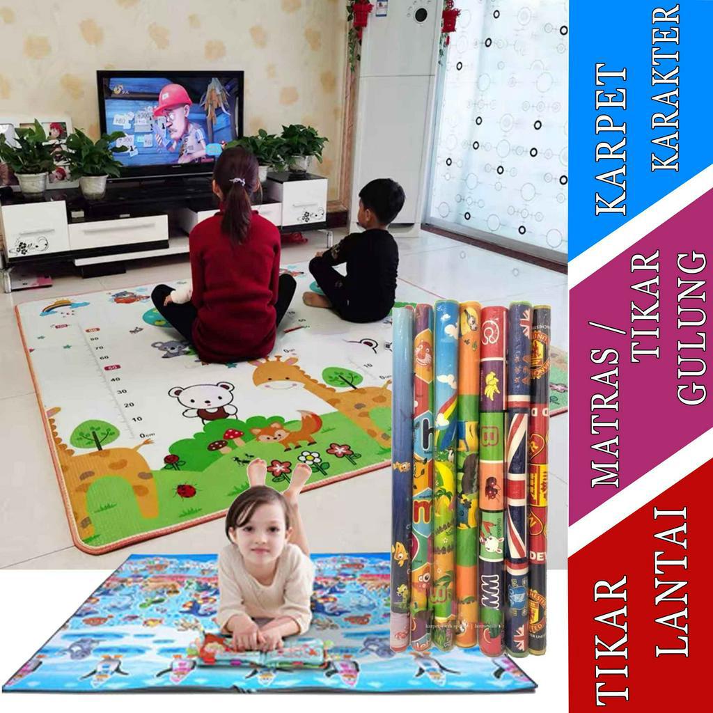 Tikar Lantai- Karpet Karakter Anak - Matras Gulung Karakter - Karpet