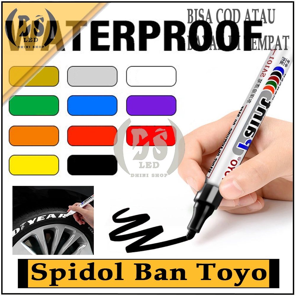 

Spidol Ban Permanent Mobil Motor / Paint Marker Murah Toyo Anti Air