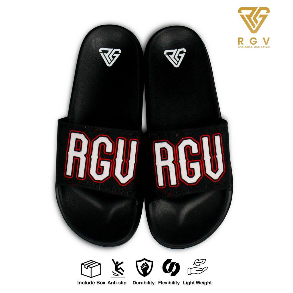 RGV - SANDAL PRIA DAN WANITA SLIDE SLIP ON SENDAL ANTI LICIN RINGAN SELOP MECHANIC RED