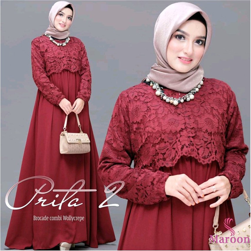 Humaira Dress | Gamis Brukat | Brokat Dress Muslim