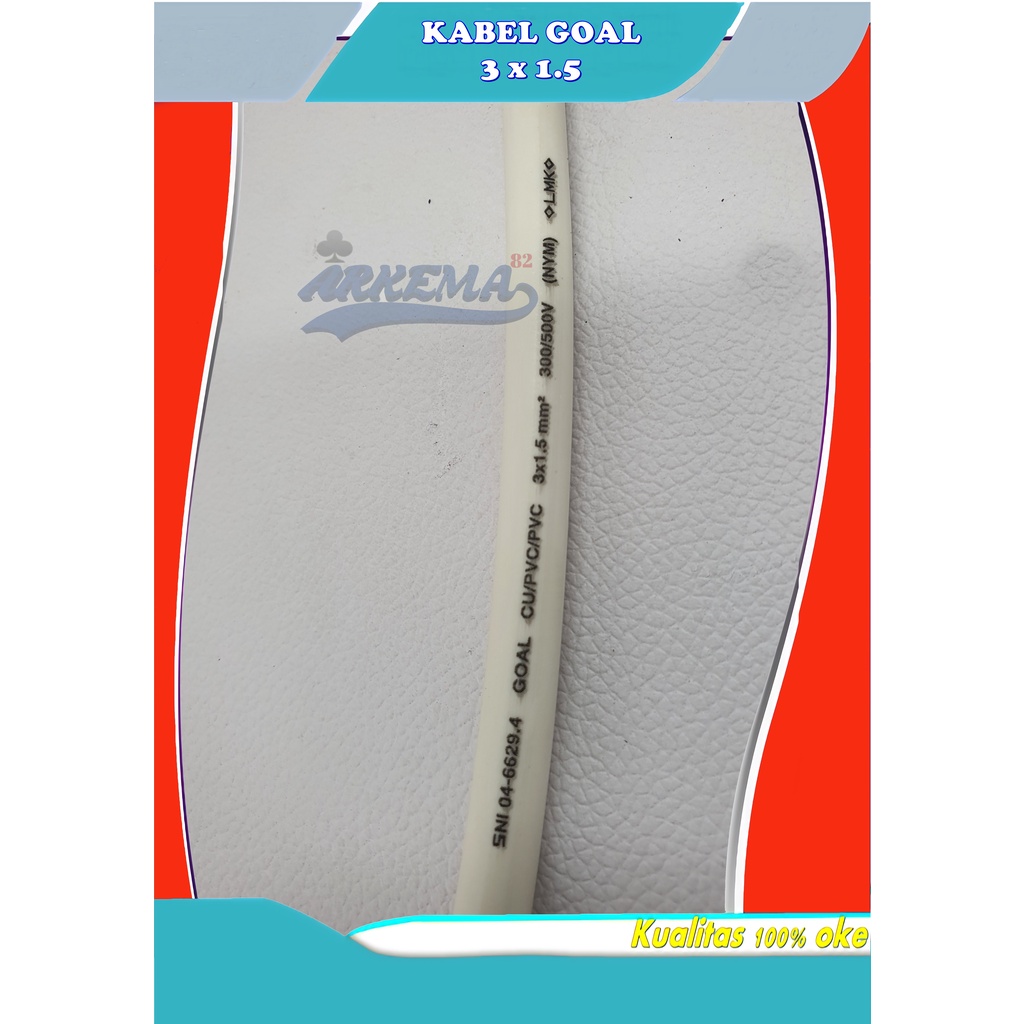 (DI JUAL METERAN) KABEL NYM 3X1.5 | KABEL TUNGGAL AC 3 X 1.5 | KABEL KAWAT TEMBAGA AC | KABEL