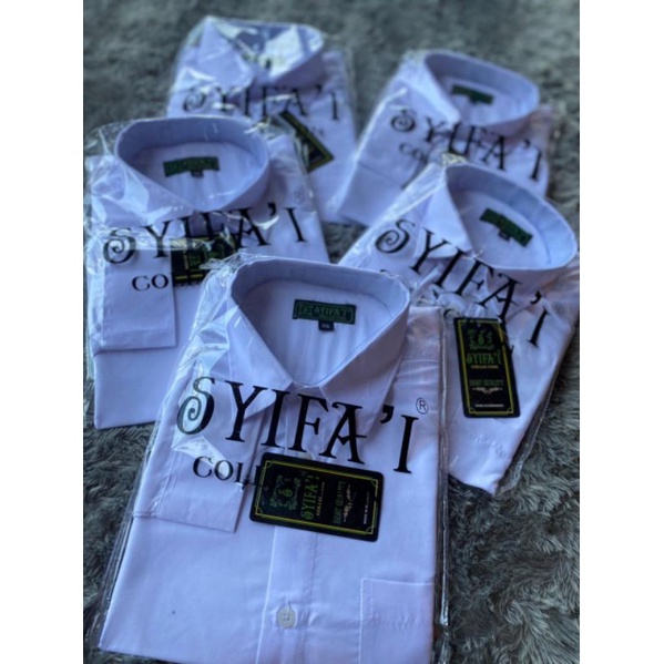 KEMEJA PUTIH POLOS PRIA PREMIUM Size XXXL XXL XL L M