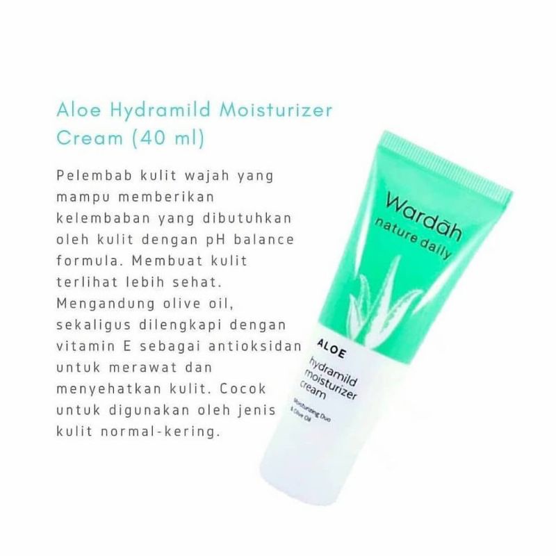 WARDAH ALOE HYDRAMILD MOISTURIZER CREAM