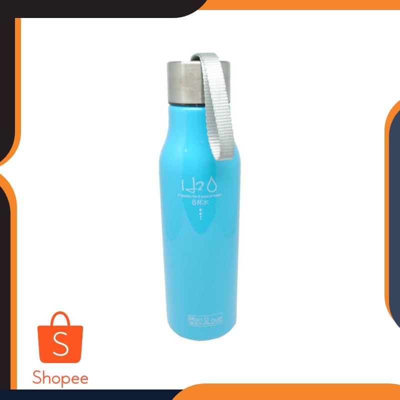 PROMO Botol Minum H2O a Healthy Life Unbreakable Bottle 600ml - SM-8229