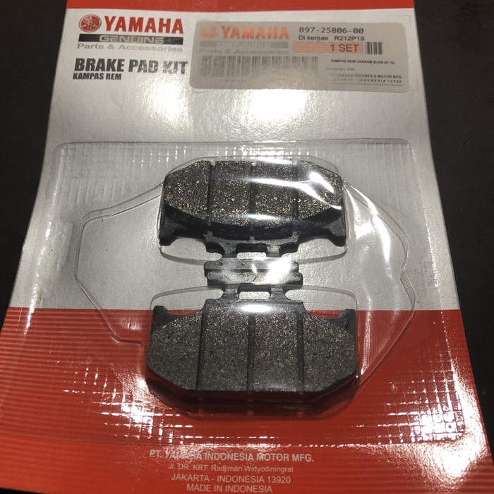 Dispad Belakang Kampas Rem Yamaha R15 All New V3 2017 LED VVA 155 B97