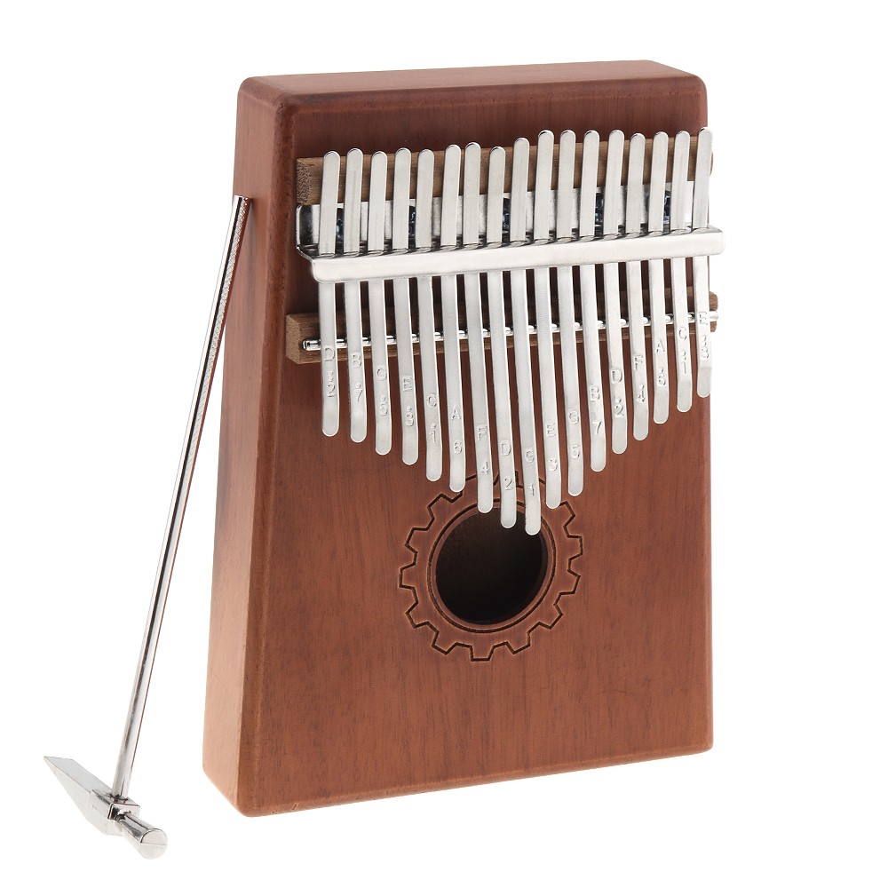 17 Key Kalimba Single Board Mahogany Thumb Piano Set Mbira Mini Keyboard