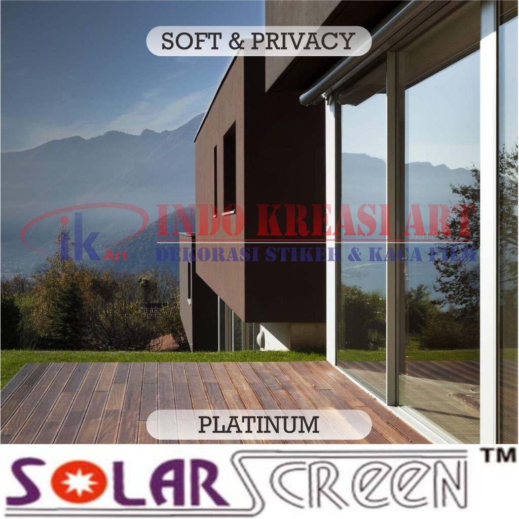 KACA FILM GEDUNG RUMAH MOBIL SPARTA PREMIUM SOLARSCREEN PLATINUM TOLAK PANAS ANTI UV TINGGI