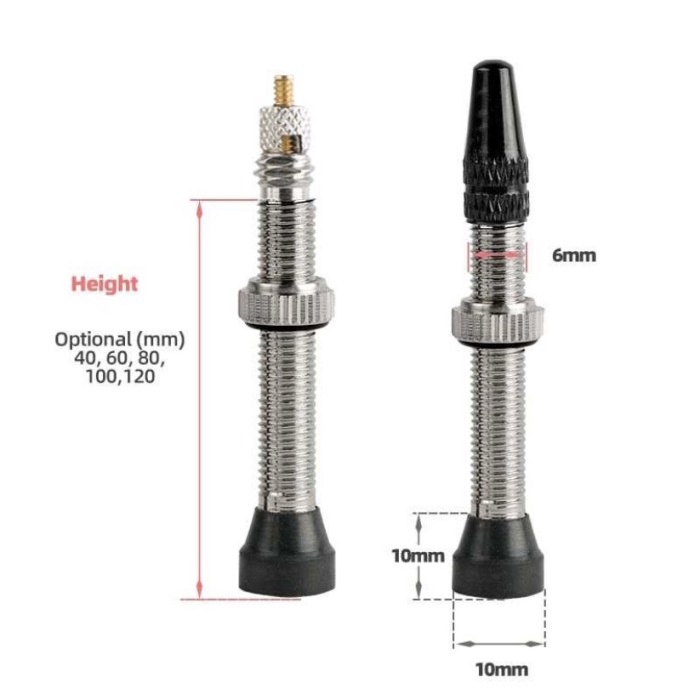 Pentil Ban Sepeda Presta Valve Cap Tubeless Bike Tire Deemount VV40