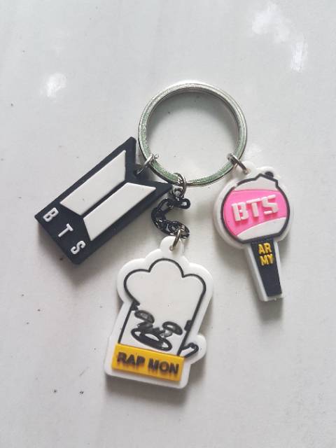 Gantungan kunci bts lighstick keychain bangtan boys jimin jin jhope suga jungkook kpop