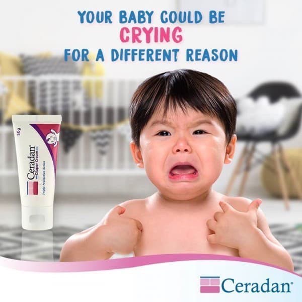 Ceradan Diaper Cream 50g Krim Ruam Popok / Iritasi Kulit / Kering Atopik