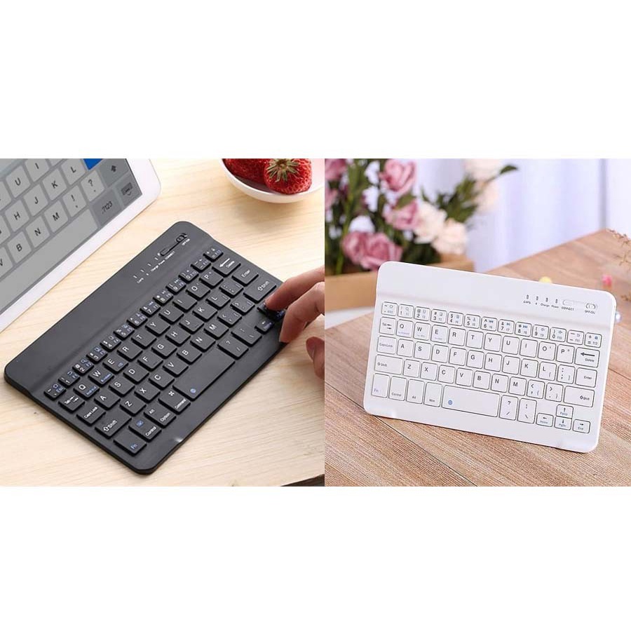 Wireless Bluetooth Keyboard Rechargeable Tablet Ipad Android iOS