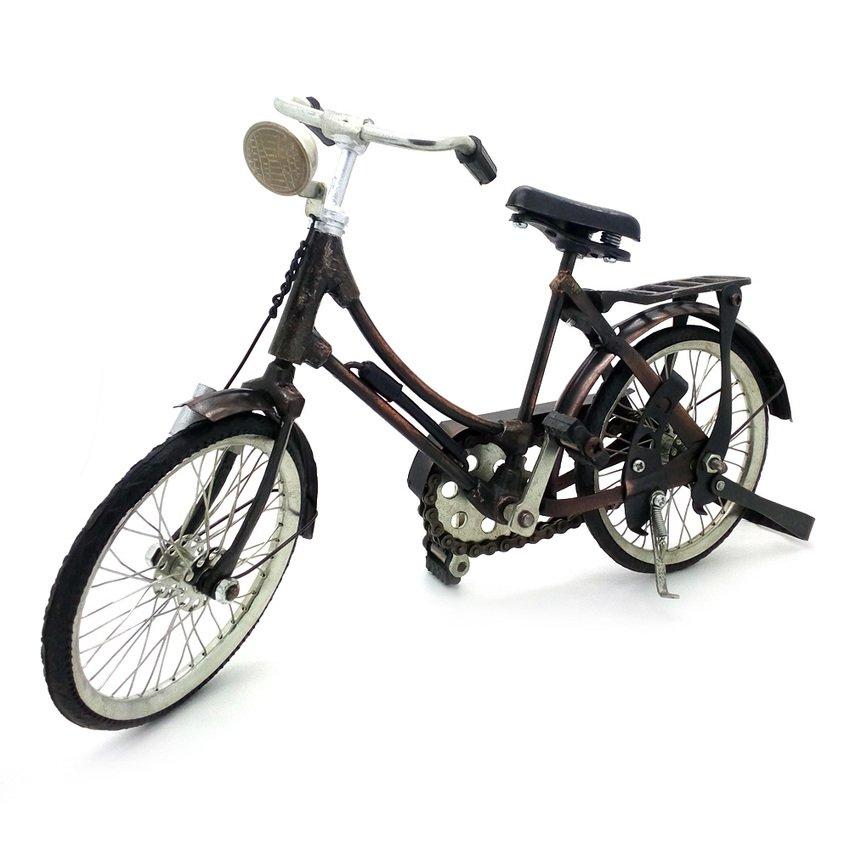 Miniatur Sepeda Ontel Wanita / Sepeda Onthel 30x18 cm